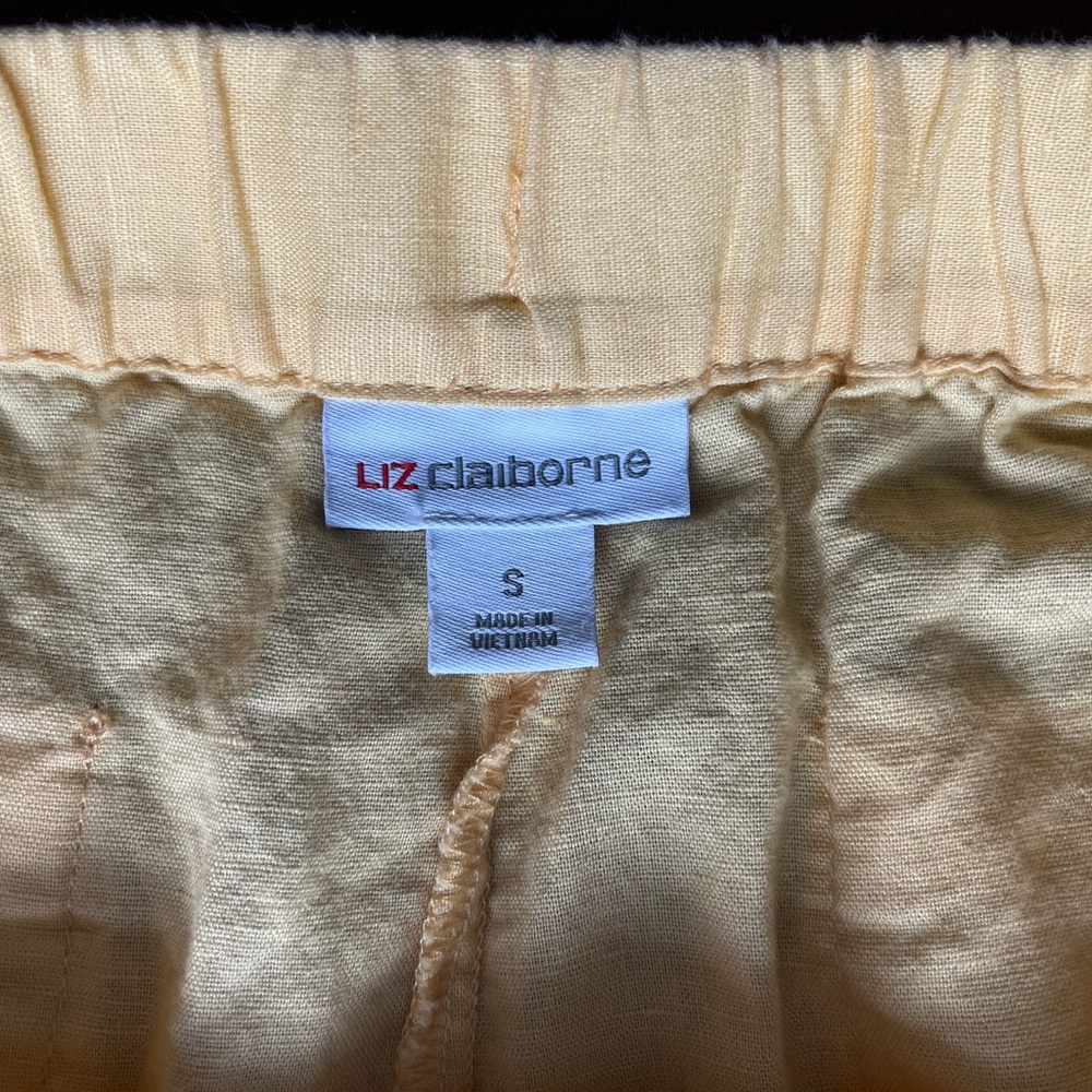 Liz Claiborne Light Tan Linen-Cotton Pants - Picture 6 of 10
